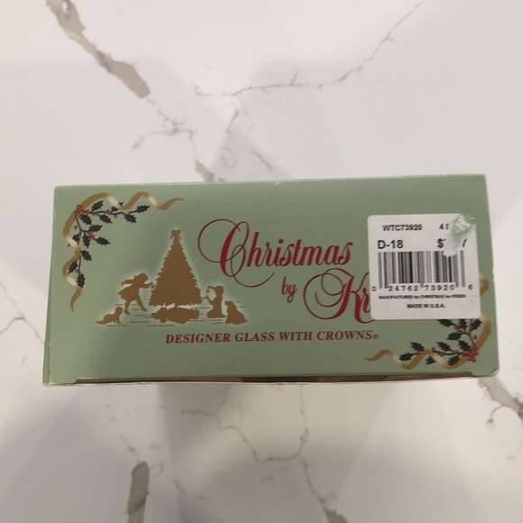 VTG Christmas by Krebs ornaments red and white set of 4 NIB - Picture 5 of 8